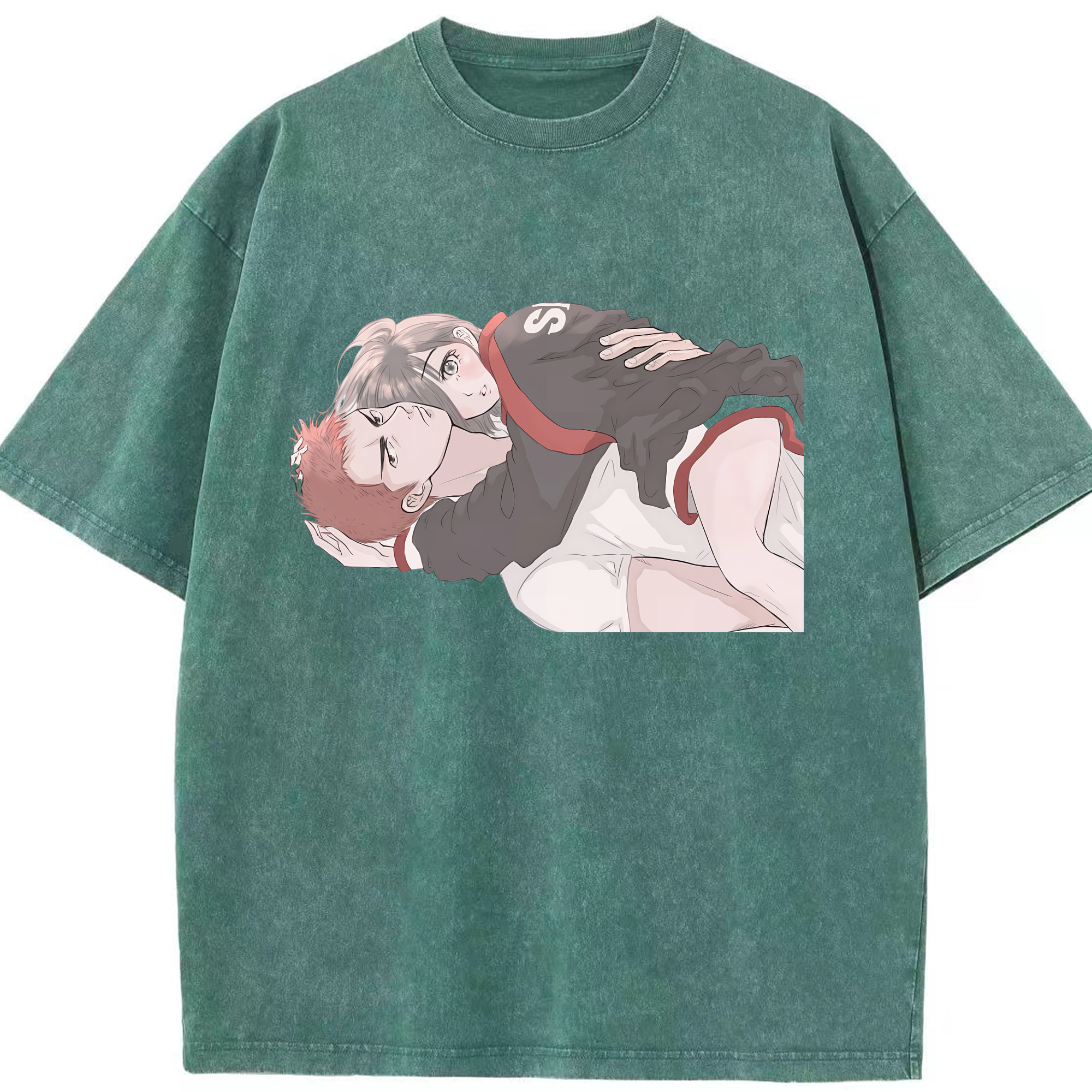 （画像用） SLAM DUNK／スラムダンク 綿100% ヴィンテージ風 半袖Tシャツ（フロントプリント）